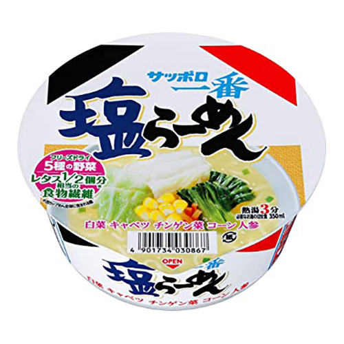 ｻﾝ-24 ｻｯﾎﾟﾛ一番 塩ﾗｰﾒﾝどんぶり 12入